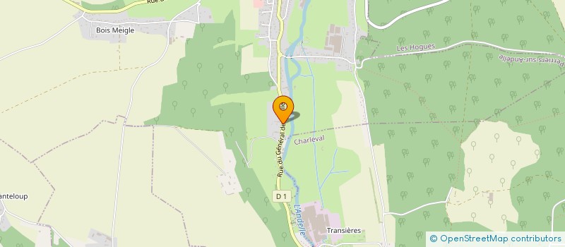 localisation de l'entreprise LES ARTISANS DU VEGETAL  PERRIERS-SUR-ANDELLE