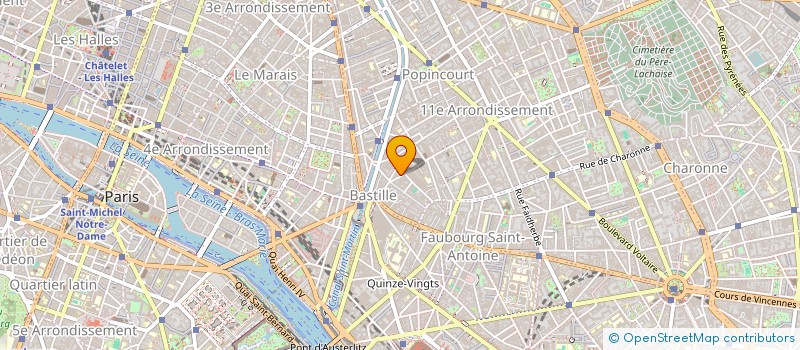 localisation de l'entreprise LES ARTISANS DU ZINC  PARIS