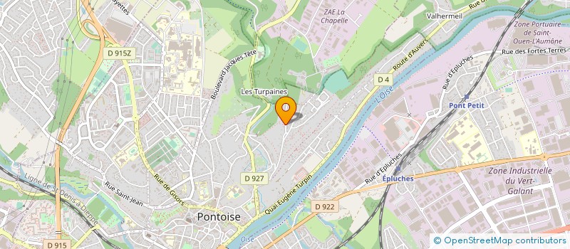 localisation de l'entreprise LES ARTISANS FACADE ILE FRANCE NORD à PONTOISE