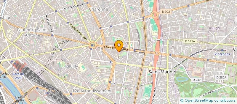 localisation de l'entreprise LES ARTISANS FRIGORISTES à PARIS