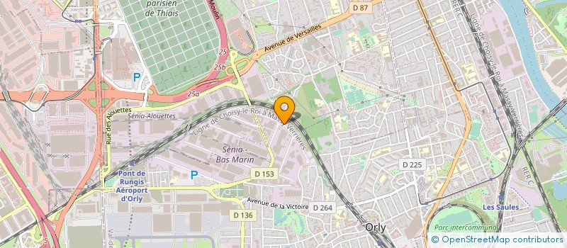 localisation de l'entreprise LES ARTISANS MODERNES DU BATIMENT à ORLY