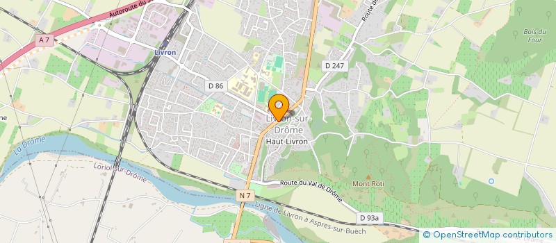 localisation de l'entreprise LES ARTISANS POSEURS  LIVRON-SUR-DROME