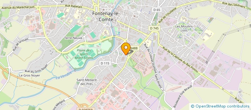 localisation de l'entreprise LES ARTISANS REUNIS à FONTENAY-LE-COMTE