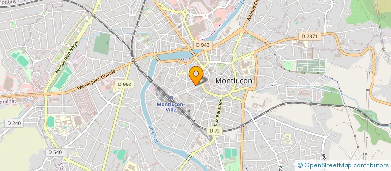localisation de l'entreprise LES ARTISANS REUNIS  MONTLUCON