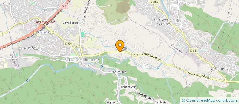 localisation de l'entreprise LES ARTISANS REUNIS  SIMIANE-COLLONGUE