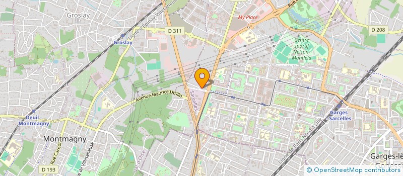 localisation de l'entreprise LES ARTISANS REUNIS à SARCELLES