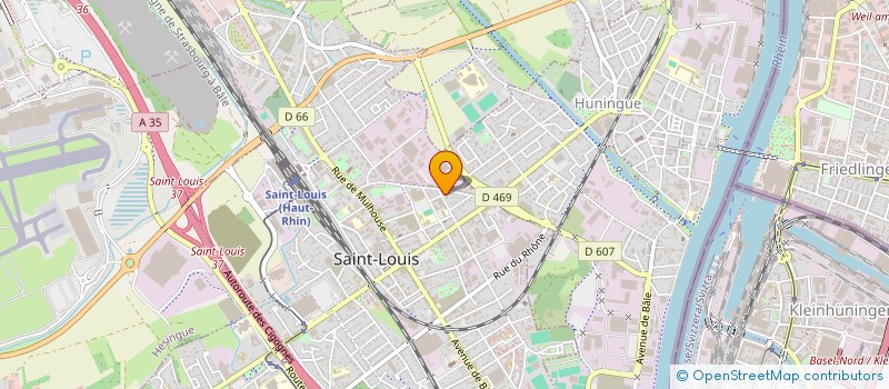 localisation de l'entreprise LES ARTISANS REUNIS DES 3 PAYS à SAINT-LOUIS