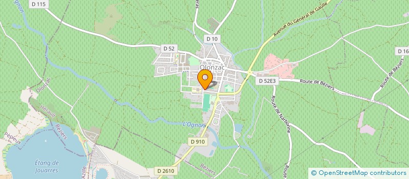 localisation de l'entreprise LES ARTISANS REUNIS DU MINERVOIS à OLONZAC