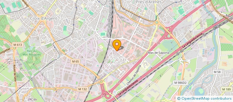 localisation de l'entreprise LES ARTISANS REUNIS STE D EXPLOITATION à MONTPELLIER