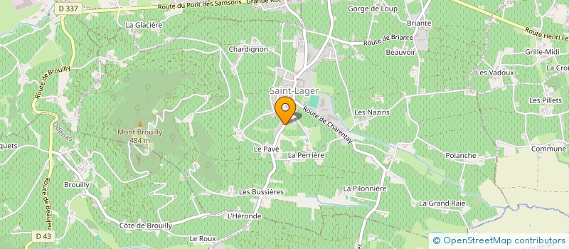 localisation de l'entreprise LES ARTISANS SAINT-LAGEOIS  SAINT-LAGER