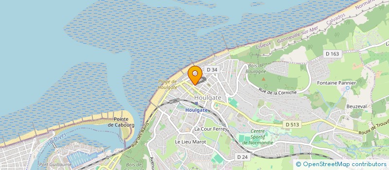 localisation de l'entreprise LES ARTISTES  HOULGATE