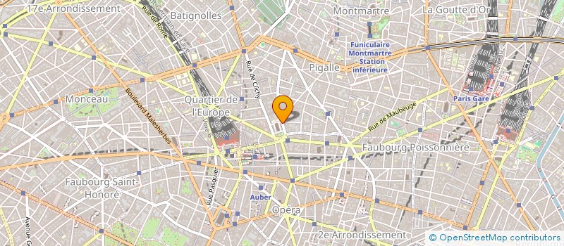 localisation de l'entreprise LES ARTISTES  PARIS