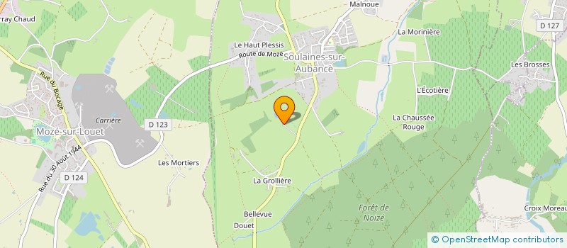 localisation de l'entreprise LES ARTISTES  SOULAINES-SUR-AUBANCE