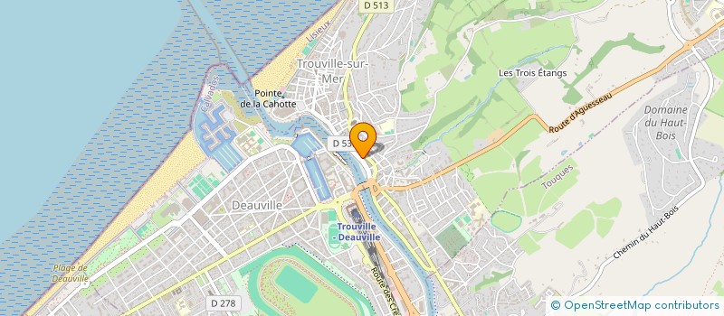 localisation de l'entreprise LES ARTISTES à TROUVILLE-SUR-MER