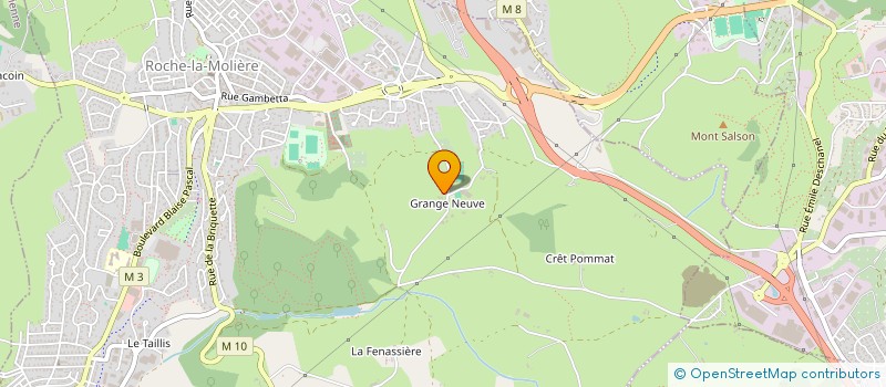 localisation de l'entreprise LES ARTISTES AMATEURS ROUCHONS  ROCHE-LA-MOLIERE