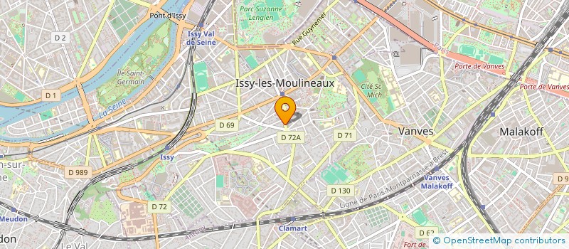 localisation de l'entreprise LES ARTISTES ASOCIAUX PRODUCTIONS à ISSY-LES-MOULINEAUX