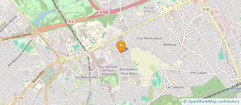 localisation de l'entreprise LES ARTISTES DE L'EVENEMENT à VILLEPINTE