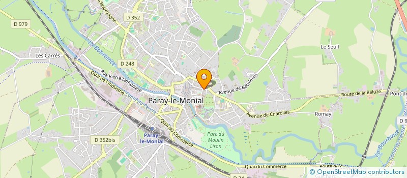 localisation de l'entreprise LES ARTISTES DE LA COLOMBIERE à PARAY-LE-MONIAL