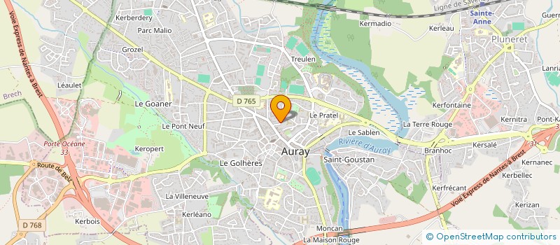 localisation de l'entreprise LES ARTISTES DE PASSAGE à AURAY