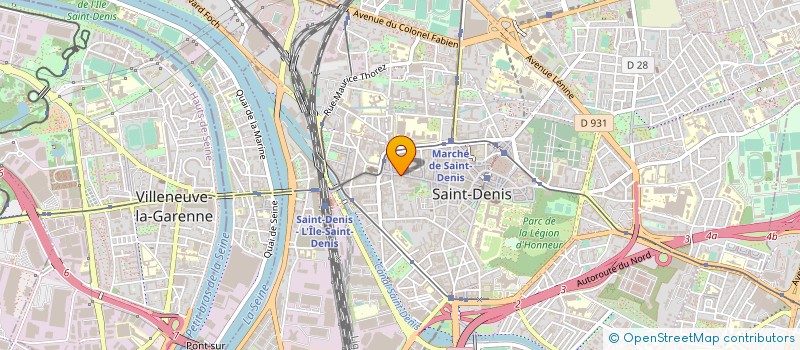 localisation de l'entreprise LES ARTISTES DECORATEURS REUNIS à SAINT-DENIS