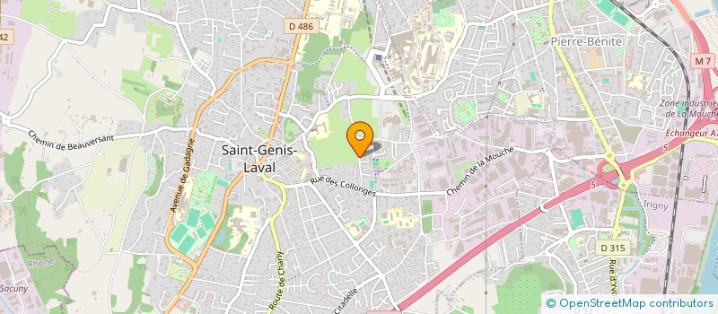 localisation de l'entreprise LES ARTISTES DU BAC A SABLE DU RHONE à SAINT-GENIS-LAVAL