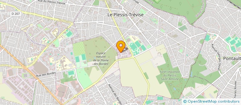 localisation de l'entreprise LES ARTISTES DU BATIMENT à LE PLESSIS-TREVISE