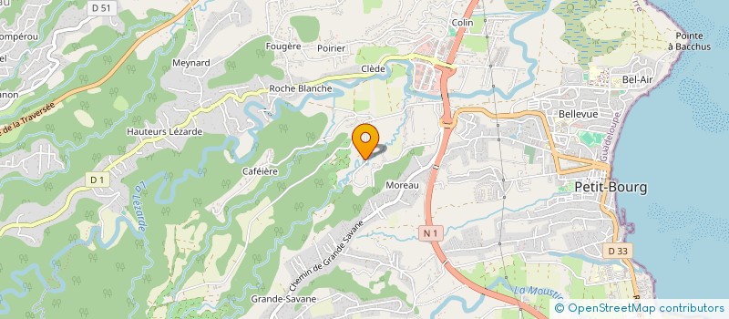 localisation de l'entreprise LES ARTISTES DU DELICE  PETIT-BOURG