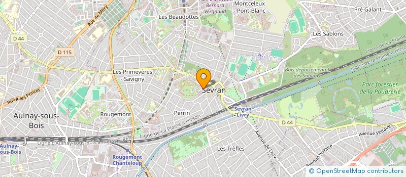 localisation de l'entreprise LES ARTISTES DU PARC FORESTIER à SEVRAN