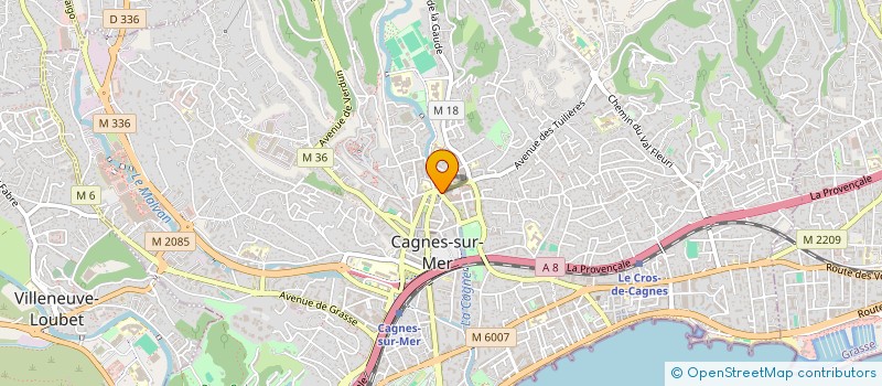 localisation de l'entreprise LES ARTISTES ONT LA PAROLE à CAGNES-SUR-MER