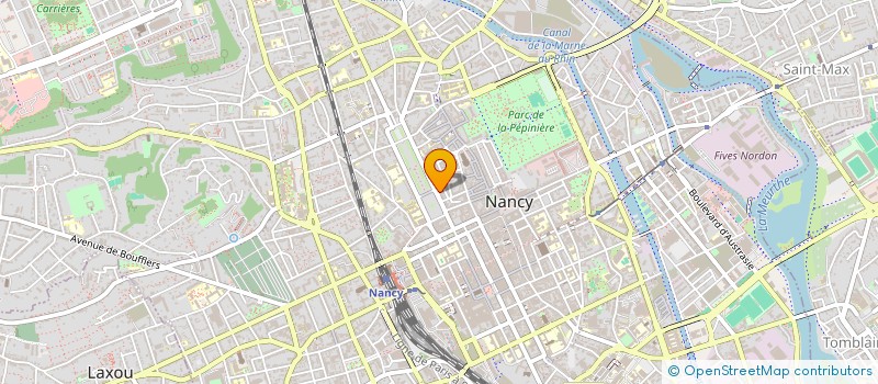 localisation de l'entreprise LES ARTISTES QUI COMPTENT à NANCY