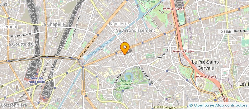 localisation de l'entreprise LES ARTISTES REUNIS AZERTI à PARIS