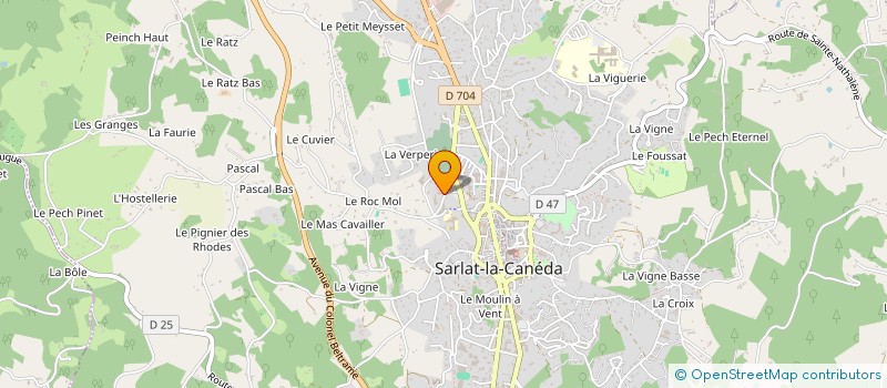 localisation de l'entreprise LES ARTISTES REUNIS DU PRESIDIAL à SARLAT-LA-CANEDA