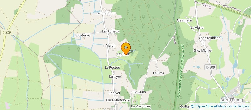 localisation de l'entreprise LES ARTISTIX BORTOIS  BORT-L ETANG