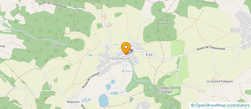 localisation de l'entreprise LES ARTPETES DE L'ETABLE  CHEZENEUVE