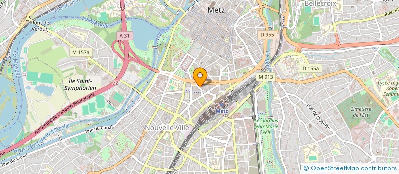 localisation de l'entreprise LES ARTS à METZ