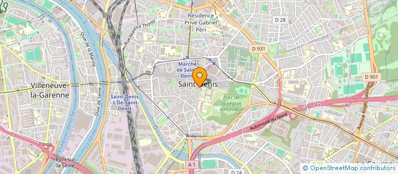 localisation de l'entreprise LES ARTS à SAINT-DENIS