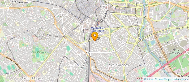 localisation de l'entreprise LES ARTS à MONTPELLIER