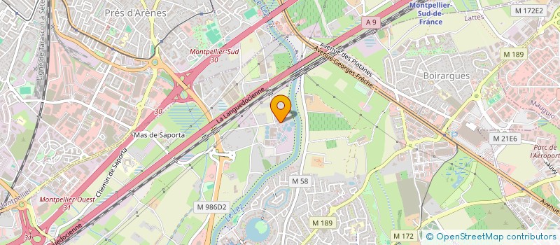 localisation de l'entreprise LES ARTS à LATTES