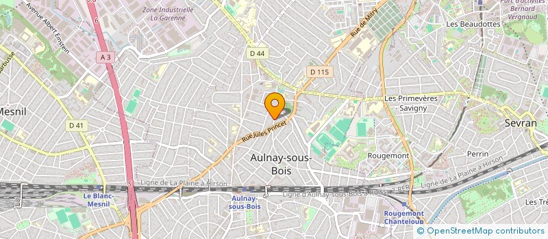 localisation de l'entreprise LES ARTS à AULNAY-SOUS-BOIS