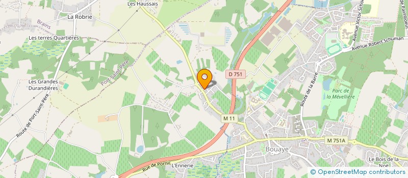 localisation de l'entreprise LES ARTS  SAINT-LEGER-LES-VIGNES