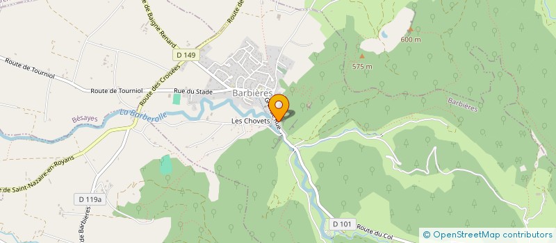 localisation de l'entreprise LES ARTS A BARB' à BARBIERES