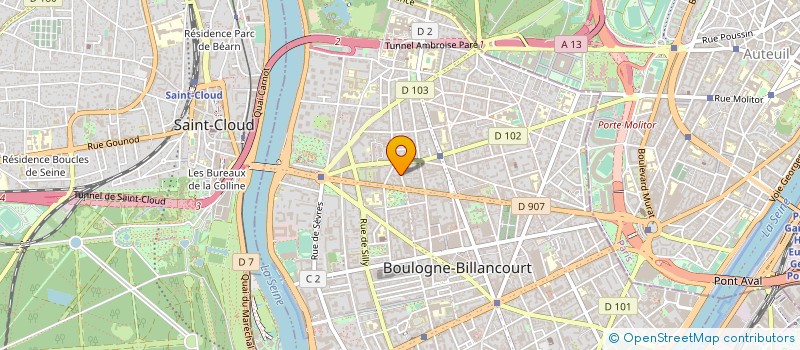 localisation de l'entreprise LES ARTS ANIMES à BOULOGNE-BILLANCOURT