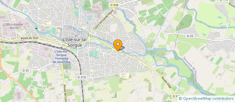 localisation de l'entreprise LES ARTS AU SOLEIL IMMOBILIER à L'ISLE-SUR-LA-SORGUE