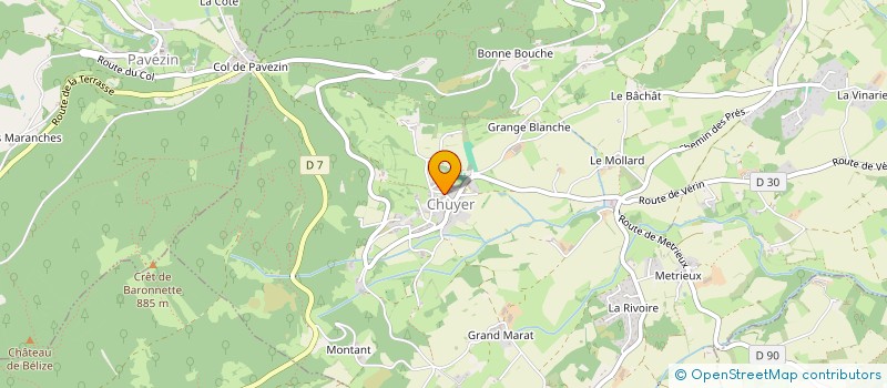 localisation de l'entreprise LES ARTS AU VERT  PELUSSIN