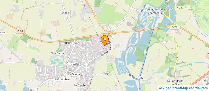 localisation de l'entreprise LES ARTS AUX BASS  CHAVAGNE