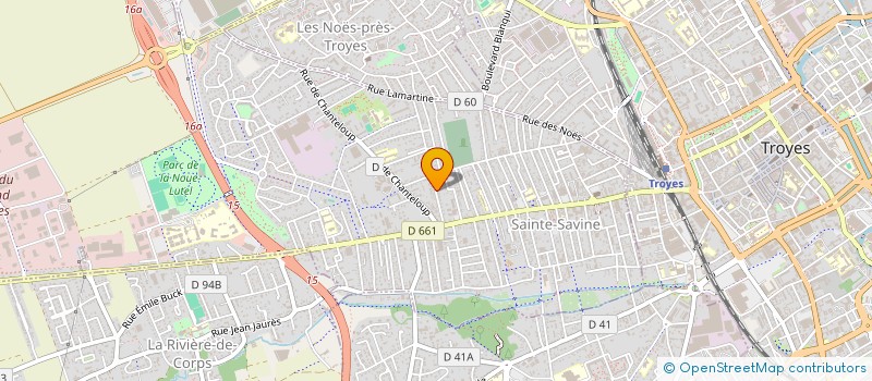 localisation de l'entreprise LES ARTS BIS  SAINTE-SAVINE