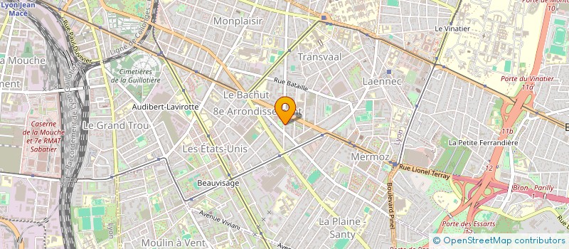 localisation de l'entreprise LES ARTS BLEUS  LYON