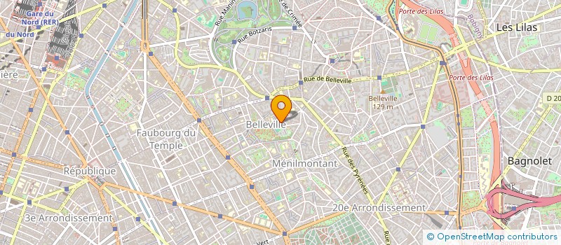 localisation de l'entreprise LES ARTS BOHEMIENS  PARIS