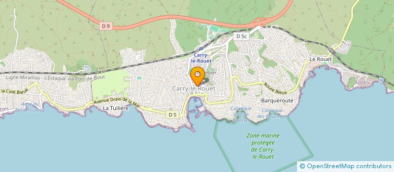 localisation de l'entreprise LES ARTS CARRYENS à CARRY-LE-ROUET