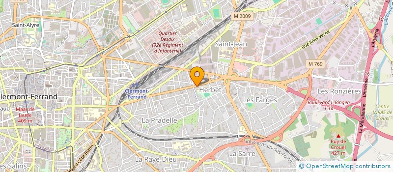 localisation de l'entreprise LES ARTS D'ANATOLE  CLERMONT-FERRAND